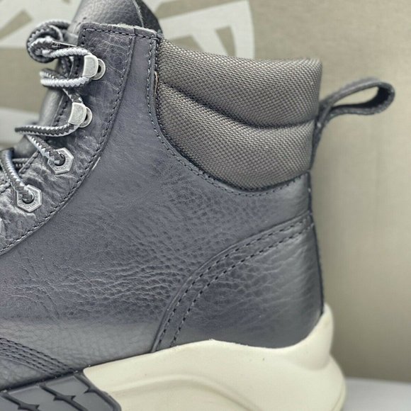 TIMBERLAND M.T.C.R MOC TOE BLACK LEATHER SNEAKER BOOTS [A27VE763] - Picture 5 of 12